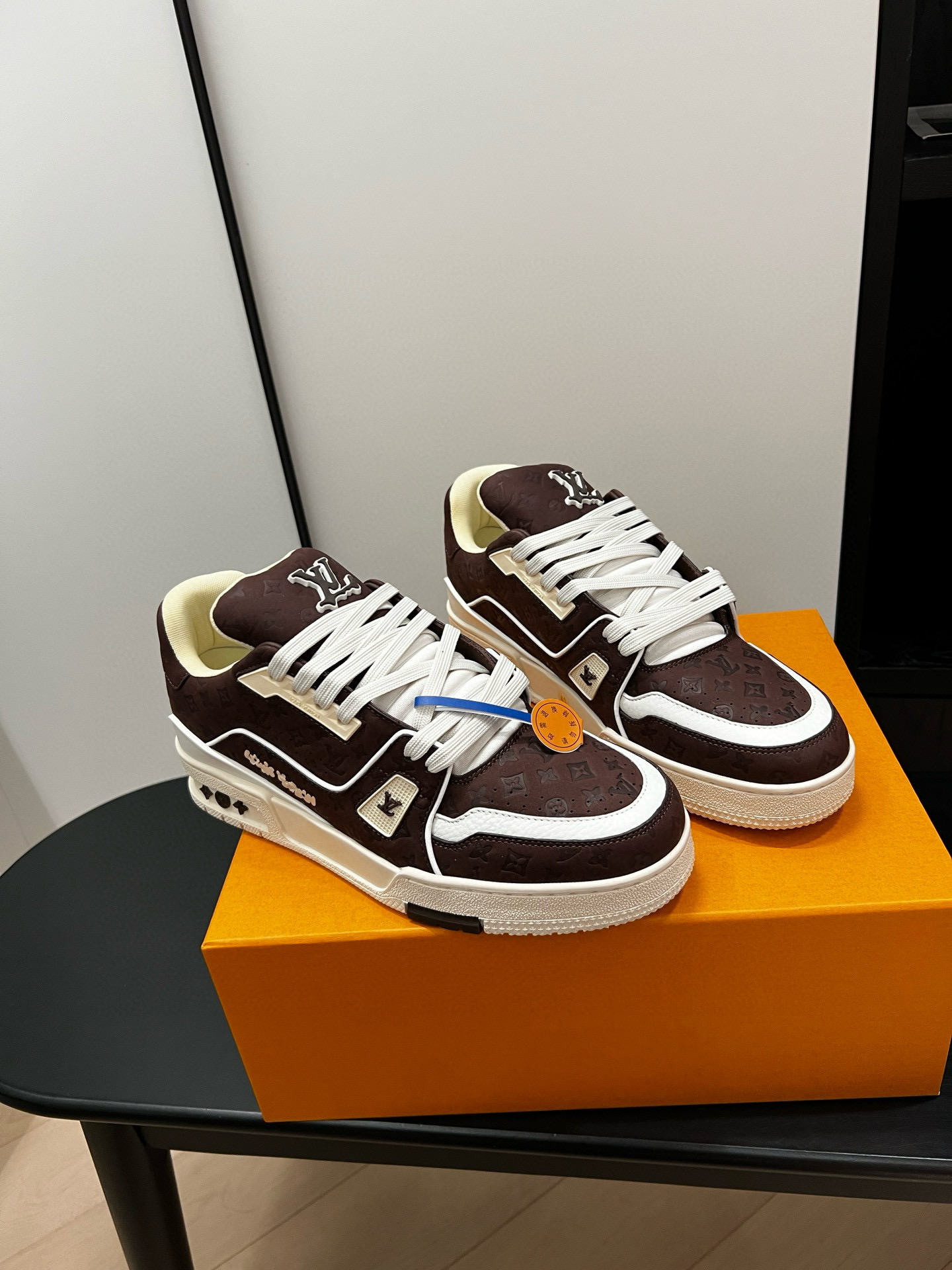 루이비통 X 트레이너 남녀공용 스니커즈 신발 운동화