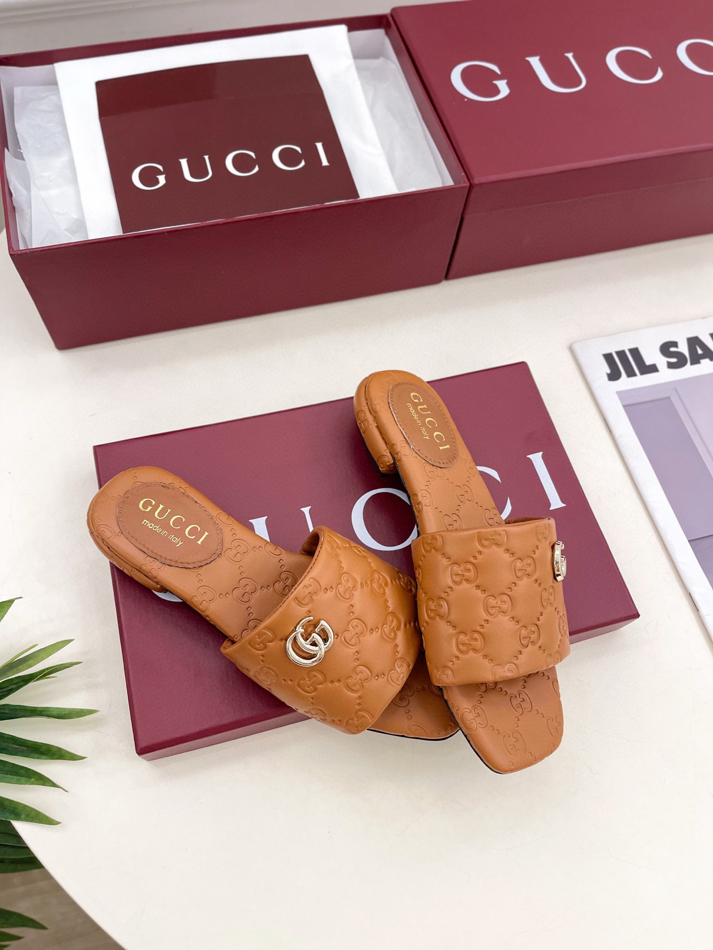 구찌 여자 슬리퍼 2cm