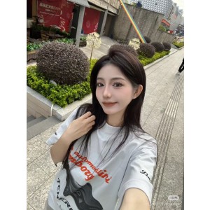 발렌시아가 남녀공용 반팔티