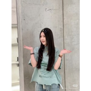 발렌시아가 남녀공용 반팔티