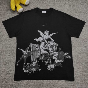 오프화이트 남녀공용 반팔티