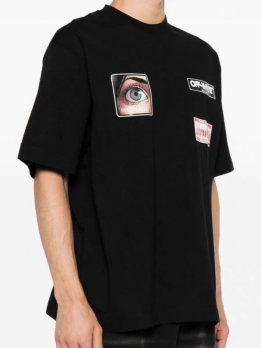 오프화이트 남녀공용 반팔티