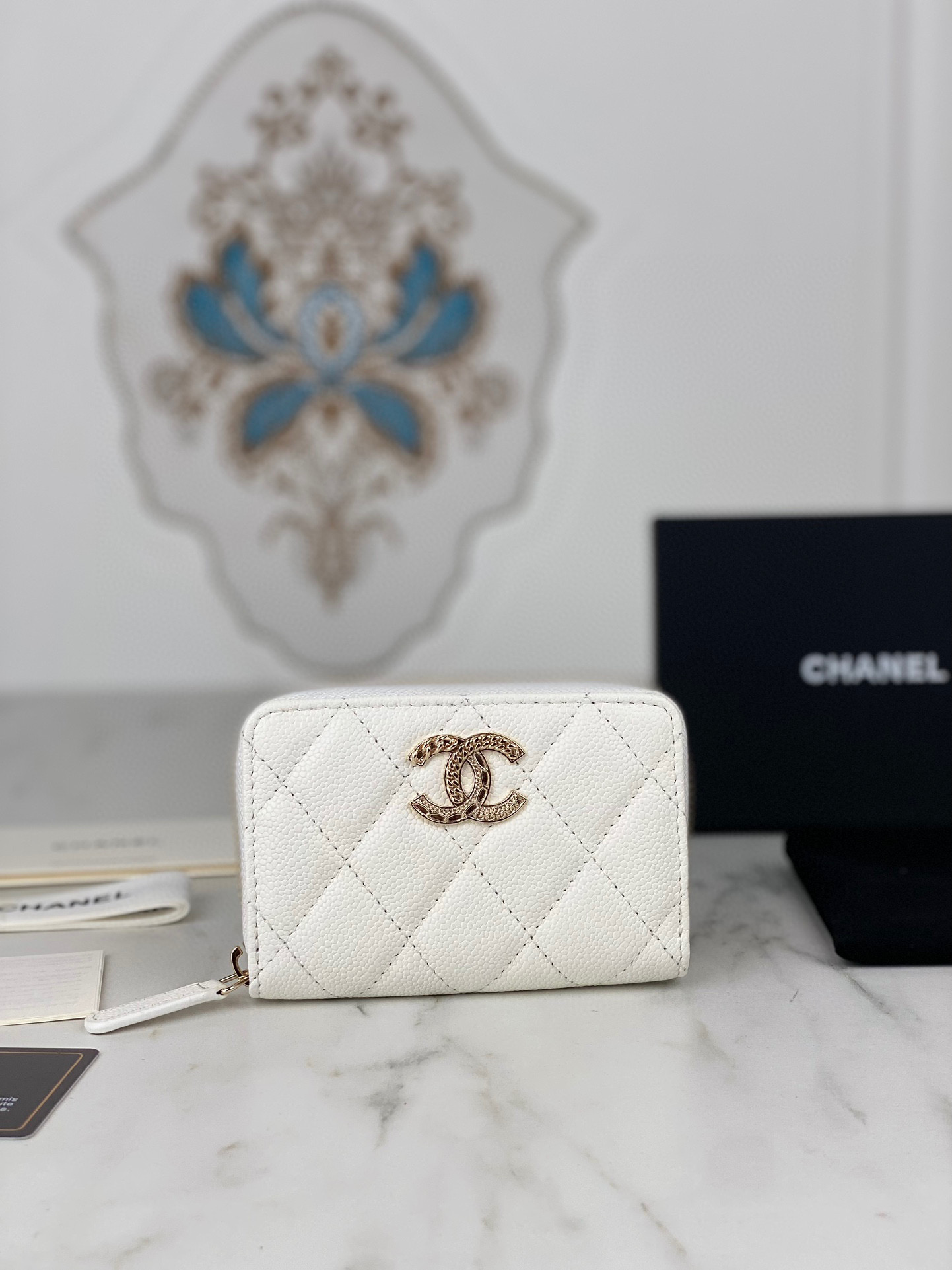 샤넬 3045 여자 카드지갑 머니클립