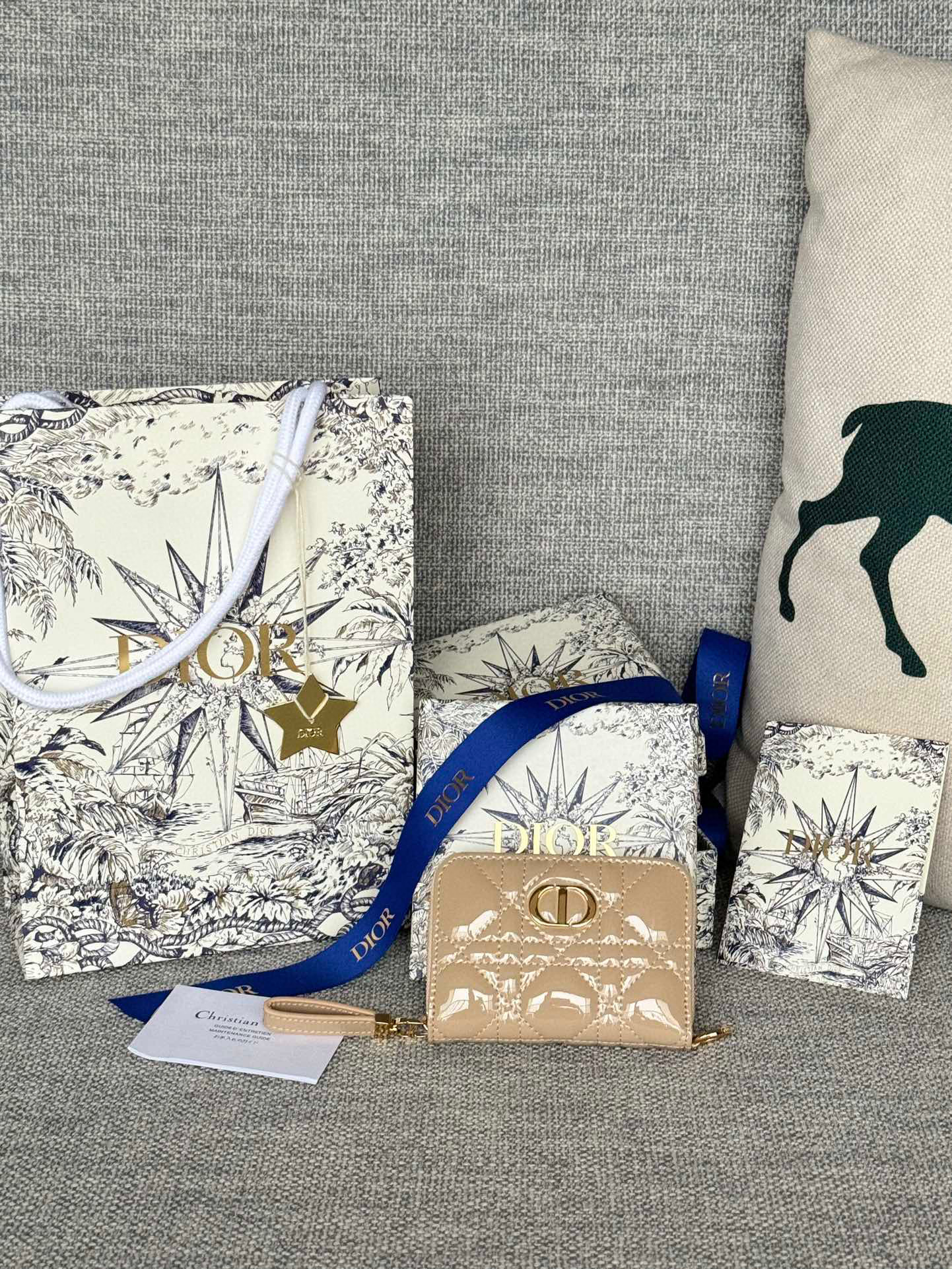 디올 S5034 여자 카드지갑 머니클립