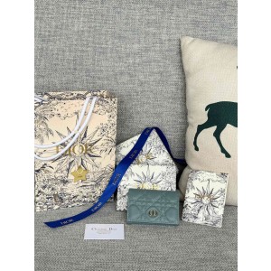 디올 S5132UWHC_M30G 여자 카드지갑 머니클립