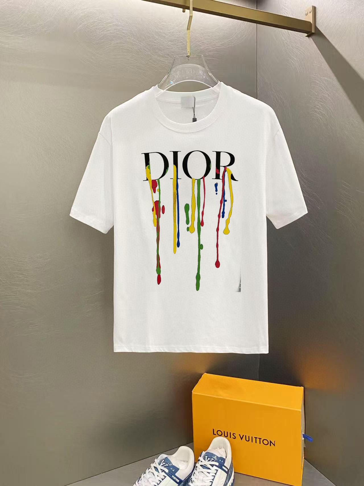 디올 2컬러 남자 반팔티