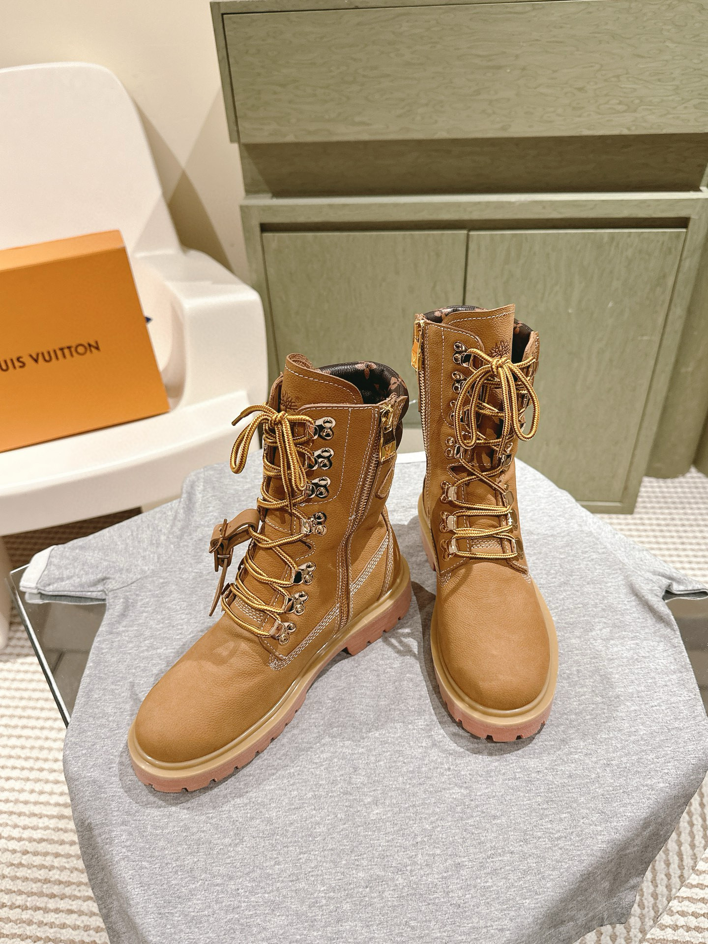 루이비통 5CM 여자 부츠