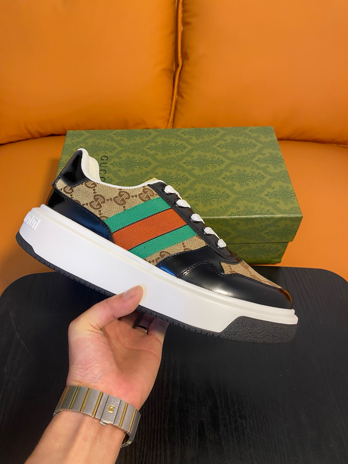 구찌 스크러너 남자 신발 운동화 스니커즈