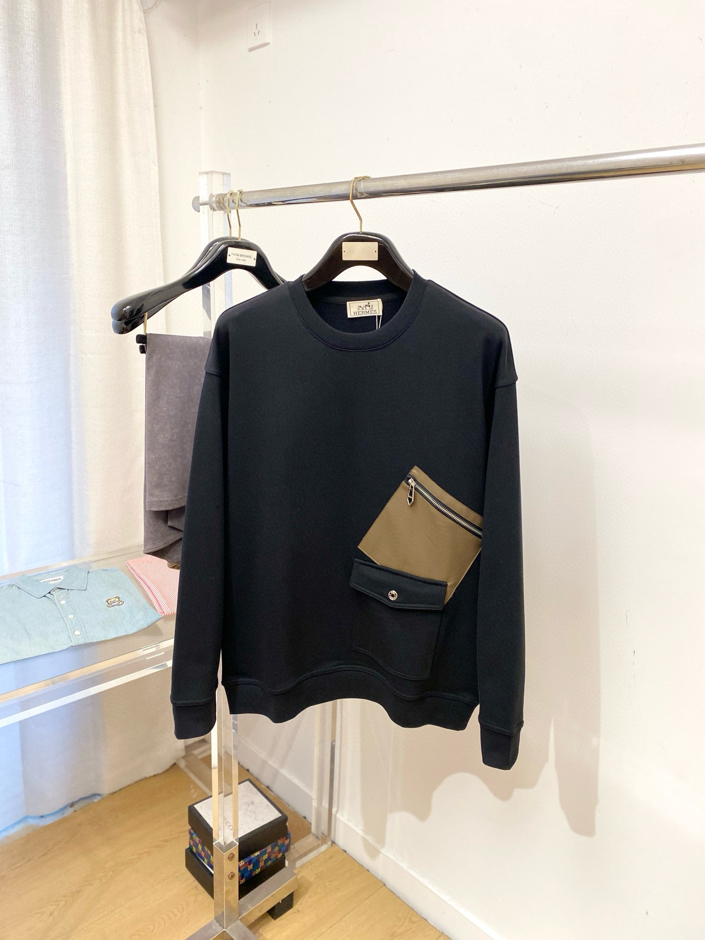 에르메스 남자 맨투맨 후드티