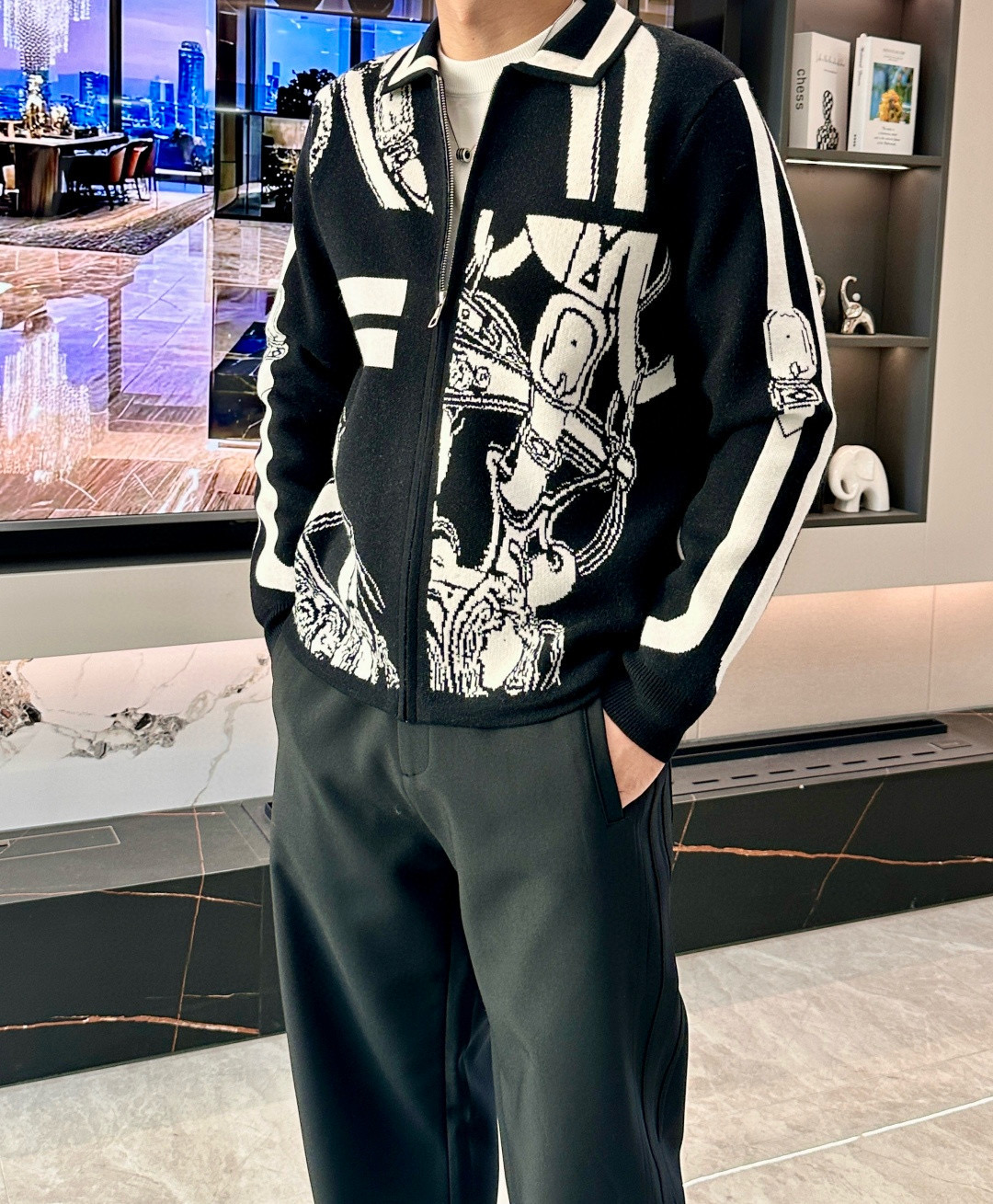 에르메스 남자 가디건