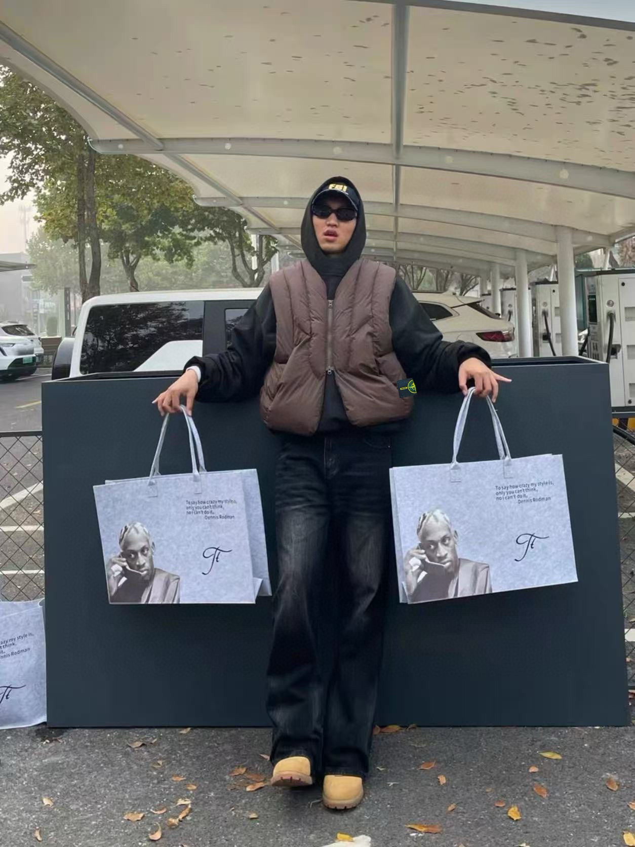 스톤아일랜드 2컬러 남자 조끼