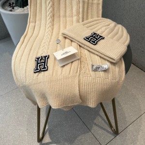 에르메스 겨울 모자 세트