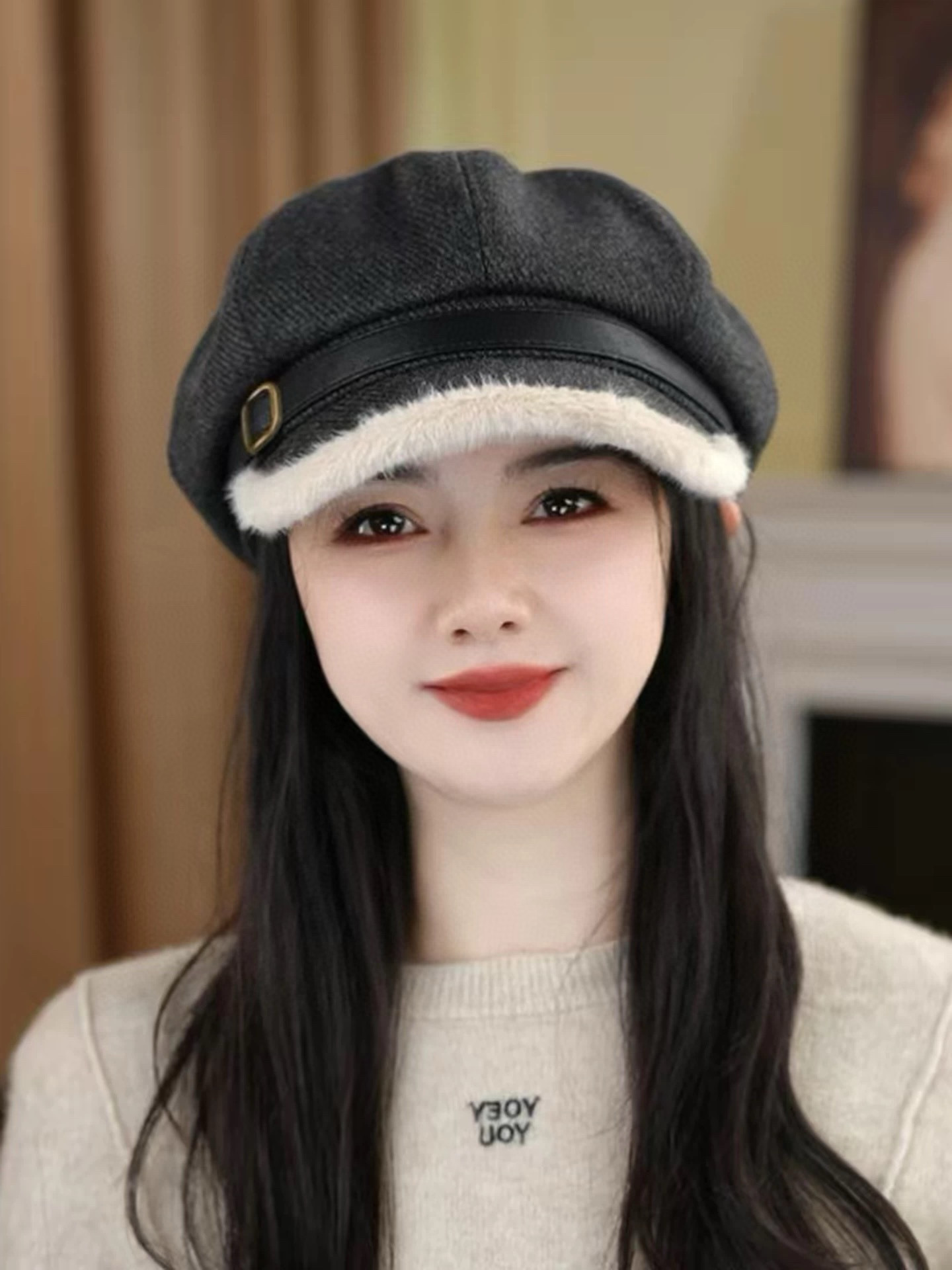 발렌시아가 겨울 모자