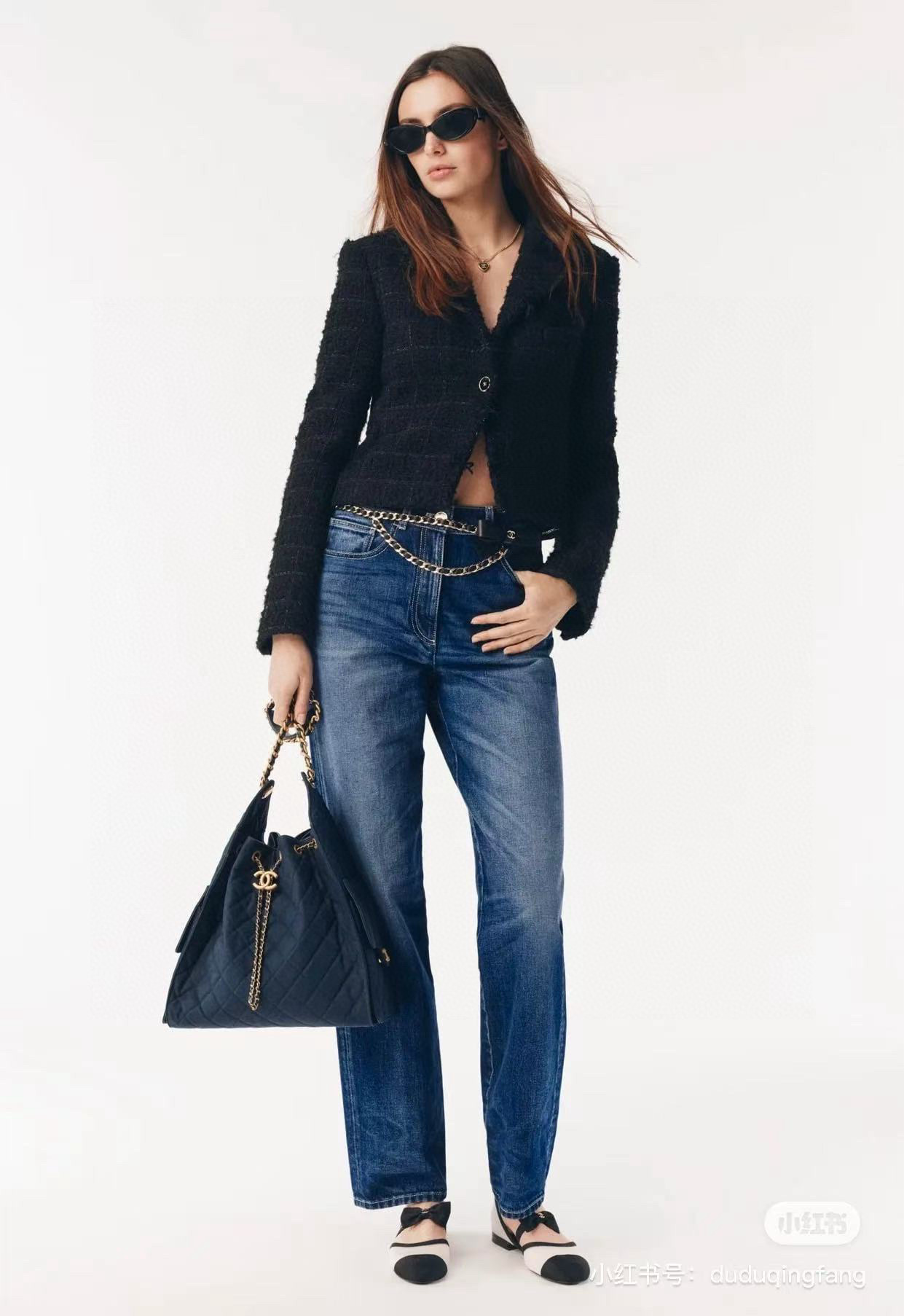 샤넬 여자 청바지