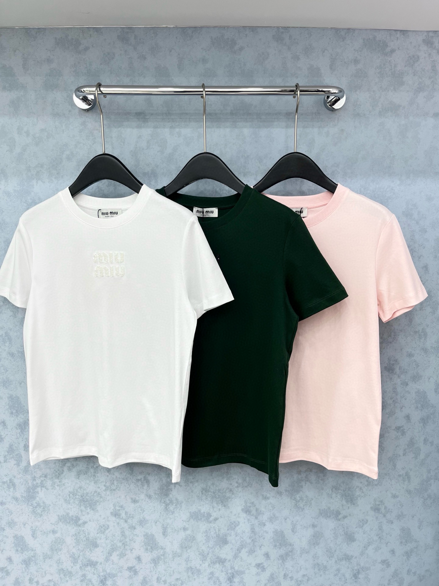 미우미우 3컬러 여자 반팔