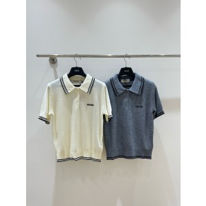 미우미우 2컬러 여자 반팔