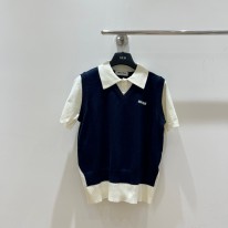 미우미우 2컬러 여자 반팔