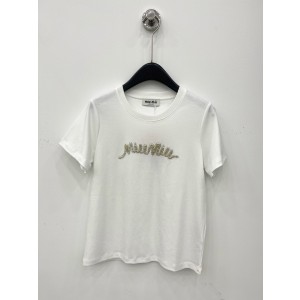 미우미우 2컬러 여자 반팔