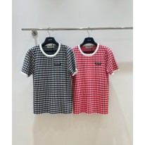 미우미우 2컬러 여자 반팔