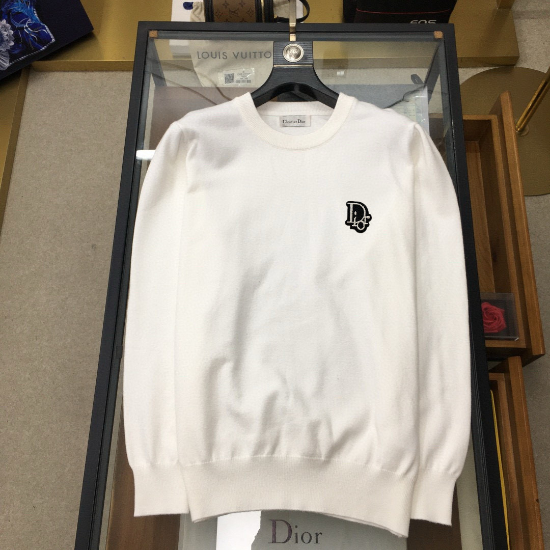 디올 2컬러 남자 니트