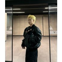 발렌시아가 송아지가죽 남녀공용 자켓